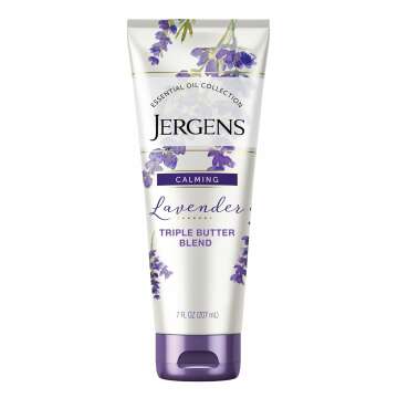 Jergens Lavender Body Butter & Hand Lotion - 7 Fl Oz, Moisturizing Indulgence