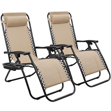 Devoko Zero Gravity Chair Set of 2 for Ultimate Comfort