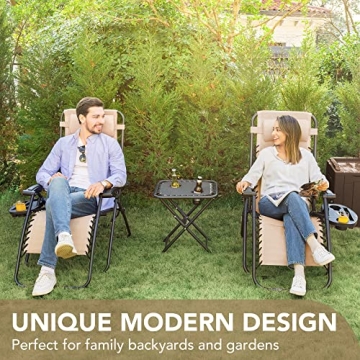 Devoko Zero Gravity Chair Set of 2 for Ultimate Comfort