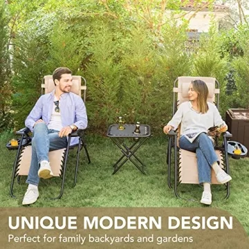 Devoko Zero Gravity Chair Set of 2 for Ultimate Comfort