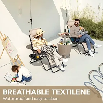 Devoko Zero Gravity Chair Set of 2 for Ultimate Comfort