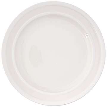 Kate Spade New York Sculpted Stripe Blush Dinner Plates, Set of 4 - Elegant Designer Tableware