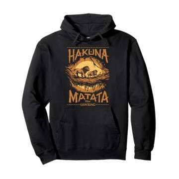 Disney The Lion King Live Action Hakuna Matata Sunset Poster Pullover Hoodie