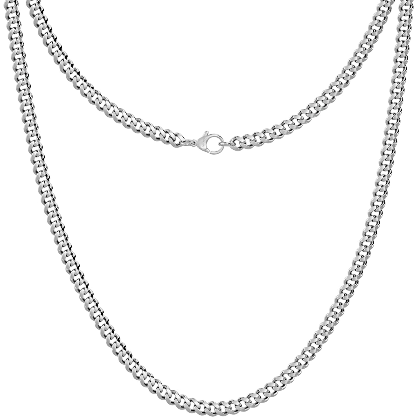 4mm Cuban Chain Necklace for Men - Strong and Stylish