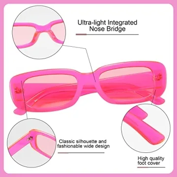 Trendy Przene Retro Rectangle Sunglasses for Summer Fun