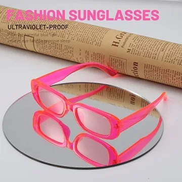 Trendy Przene Retro Rectangle Sunglasses for Summer Fun
