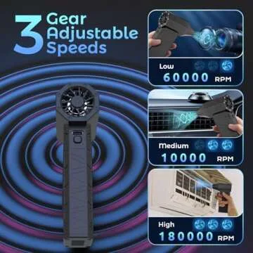 Upgraded X3 Mini Electric Air Duster for Powerful Cleaning