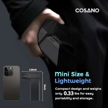 Upgraded X3 Mini Electric Air Duster for Powerful Cleaning