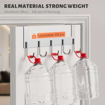 ACMETOP Over The Door Hooks - Heavy Duty Towel Rack Hooks