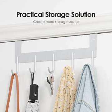 ACMETOP Over The Door Hooks - Heavy Duty Towel Rack Hooks