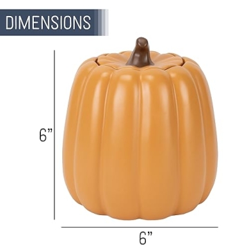 Nat & Jules 3 Pumpkin Canisters: Autumn Kitchen Decor