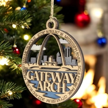 Gateway Arch 3" Ornament - Handmade St. Louis Decoration