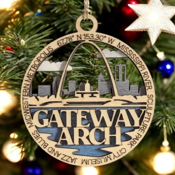 Gateway Arch 3" Ornament - Handmade St. Louis Decoration