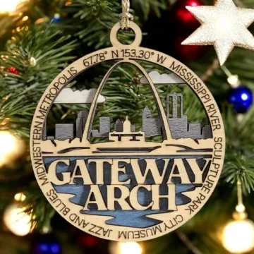 Gateway Arch 3" Ornament - Handmade St. Louis Decoration