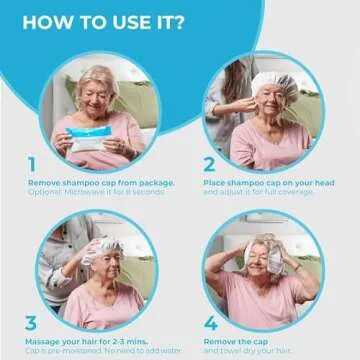 Scrubzz No Rinse Shampoo Caps for Elderly & Patients