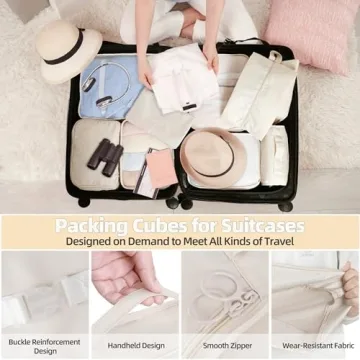 10-Piece Packing Cubes for Organized Travel Essentials