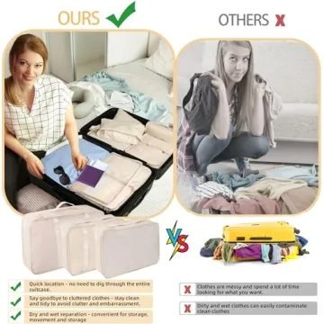 10-Piece Packing Cubes for Organized Travel Essentials