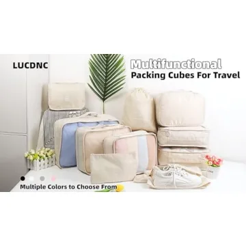 10-Piece Packing Cubes for Organized Travel Essentials