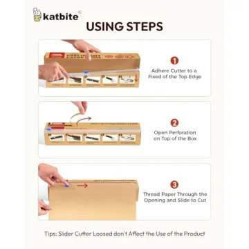 Unbleached Parchment Paper Roll for Baking 12in x 262ft, 260 Sq.Ft, Heavy Duty & Non-stick Baking Paper with Slide Cutter, Brown Parchment Paper for Cooking, Air Fryer, Steaming, Bread