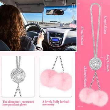 Bling Car Accessories Set for Glamorous Style