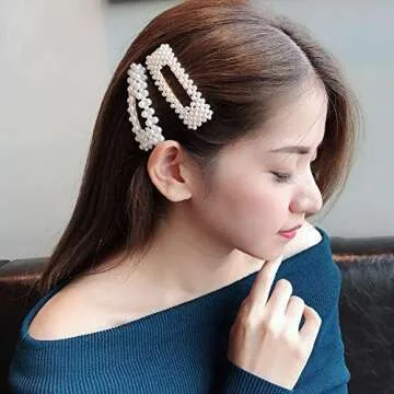 Stylish Numblartd 2Pcs Women Hair Clips for Weddings