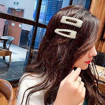 Stylish Numblartd 2Pcs Women Hair Clips for Weddings