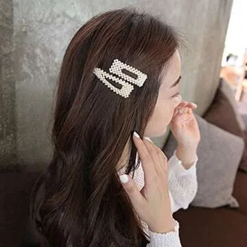 Stylish Numblartd 2Pcs Women Hair Clips for Weddings