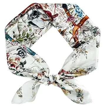 Luxurious Stlvoll Silk Head Scarf for Women - Versatile Style