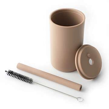 TOPGOMES Toddler Straw Cup - Safe, Fun, and Easy to Clean!