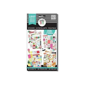 me & my BIG ideas Happy Planner Sticker Value Pack - 1557 Stickers with Gold Foil, 30 Sheets
