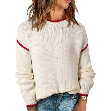 SHEWIN Casual Fall Sweater for Women - Stylish & Cozy
