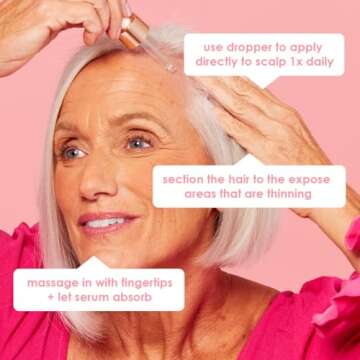 Grande Cosmetics Hair Serum for Men and Women, Promotes Thickness in Thinning Hair, Safe for Color Treated Hair | 40 ml