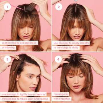 Grande Cosmetics Hair Serum for Men and Women, Promotes Thickness in Thinning Hair, Safe for Color Treated Hair | 40 ml