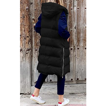 Stylish LEANI Long Puffer Vest for Women