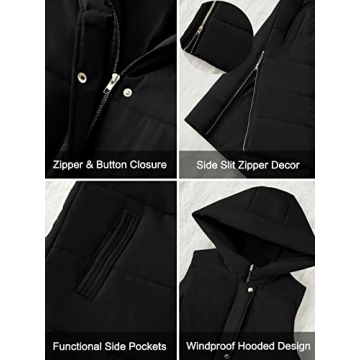 Stylish LEANI Long Puffer Vest for Women