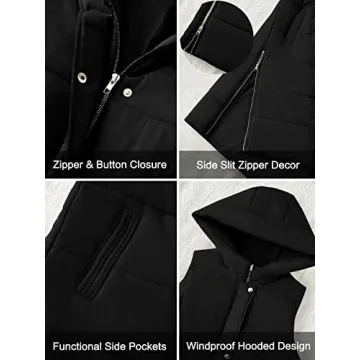 Stylish LEANI Long Puffer Vest for Women