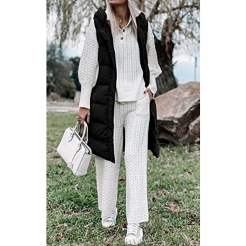 Stylish LEANI Long Puffer Vest for Women