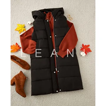 Stylish LEANI Long Puffer Vest for Women