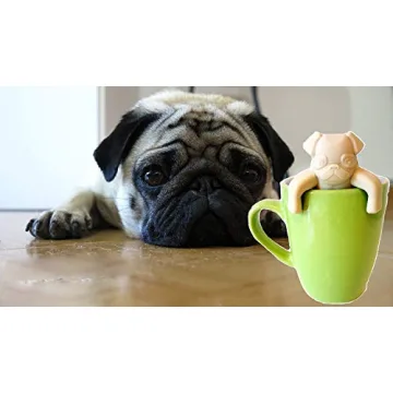 Pug Tea Infusers - Fun, Food Grade Silicone Strainers for Tea Lovers