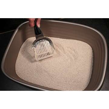 RSVP International Endurance Collection Stainless Steel Kitty Litter Scoop, 4.75x2.5x11.25