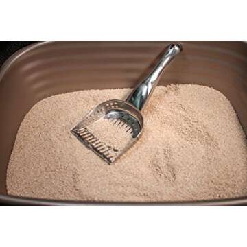 RSVP International Endurance Collection Stainless Steel Kitty Litter Scoop, 4.75x2.5x11.25