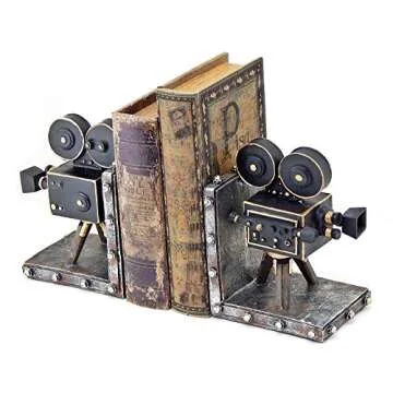Vintage Camera Projector Bookends - Stylish Home Decor