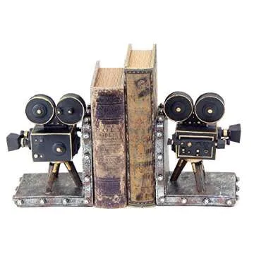 Vintage Camera Projector Bookends - Stylish Home Decor