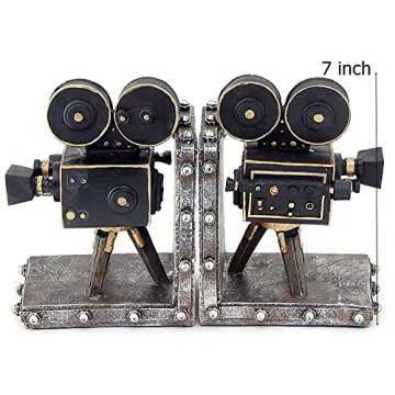 Vintage Camera Projector Bookends - Stylish Home Decor