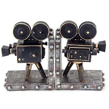 Vintage Camera Projector Bookends - Stylish Home Decor