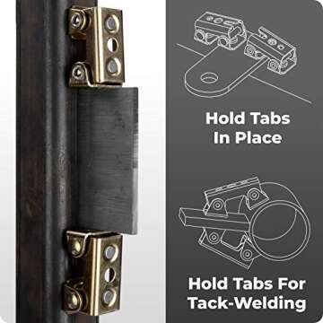 Strong Hand Tools, Magnetic V-Pads Kit, Magnets On Both Pad Face & Bottom, 4 Piece Kit (XDV4: 2 pcs. 2", Pull Force 12 lbs) (XFV4: 2 pcs. 2.2", Pull Force 18 lbs), MVDF44