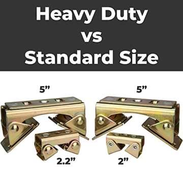 Strong Hand Tools, Magnetic V-Pads Kit, Magnets On Both Pad Face & Bottom, 4 Piece Kit (XDV4: 2 pcs. 2", Pull Force 12 lbs) (XFV4: 2 pcs. 2.2", Pull Force 18 lbs), MVDF44