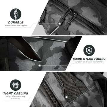 Ghosthorn Fishing Backpack Tackle Sling Bag with Rod Holder