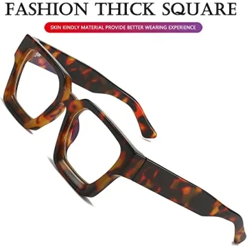 AIEYEZO Trendy Square Blue Light Glasses for All