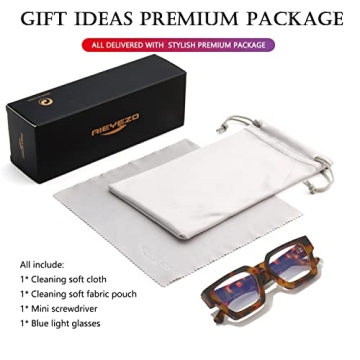 AIEYEZO Trendy Square Blue Light Glasses for All